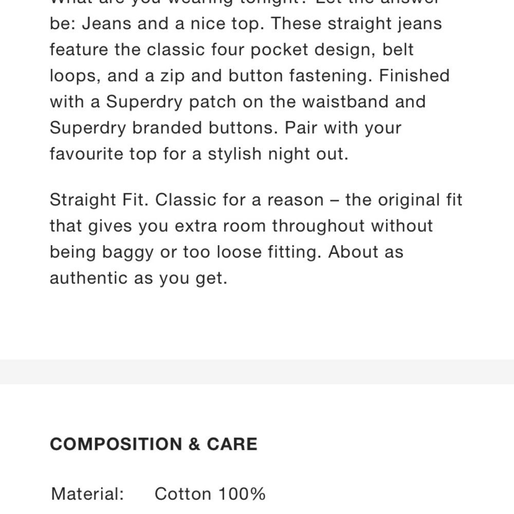 SUPERDRY High Rise Straight Jean - Picture 12 of 12